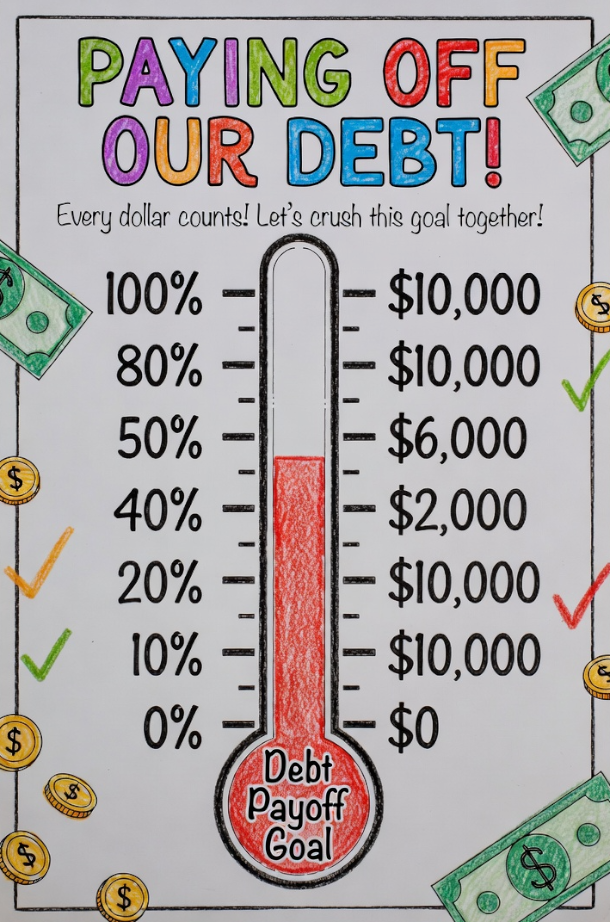 Make a Thermometer Chart to Help Visualize Your Progress